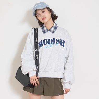 【7days】Logo花卉印花衛衣