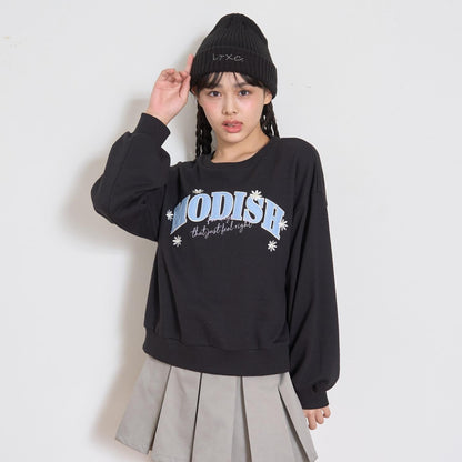 【7days】Logo花卉印花衛衣