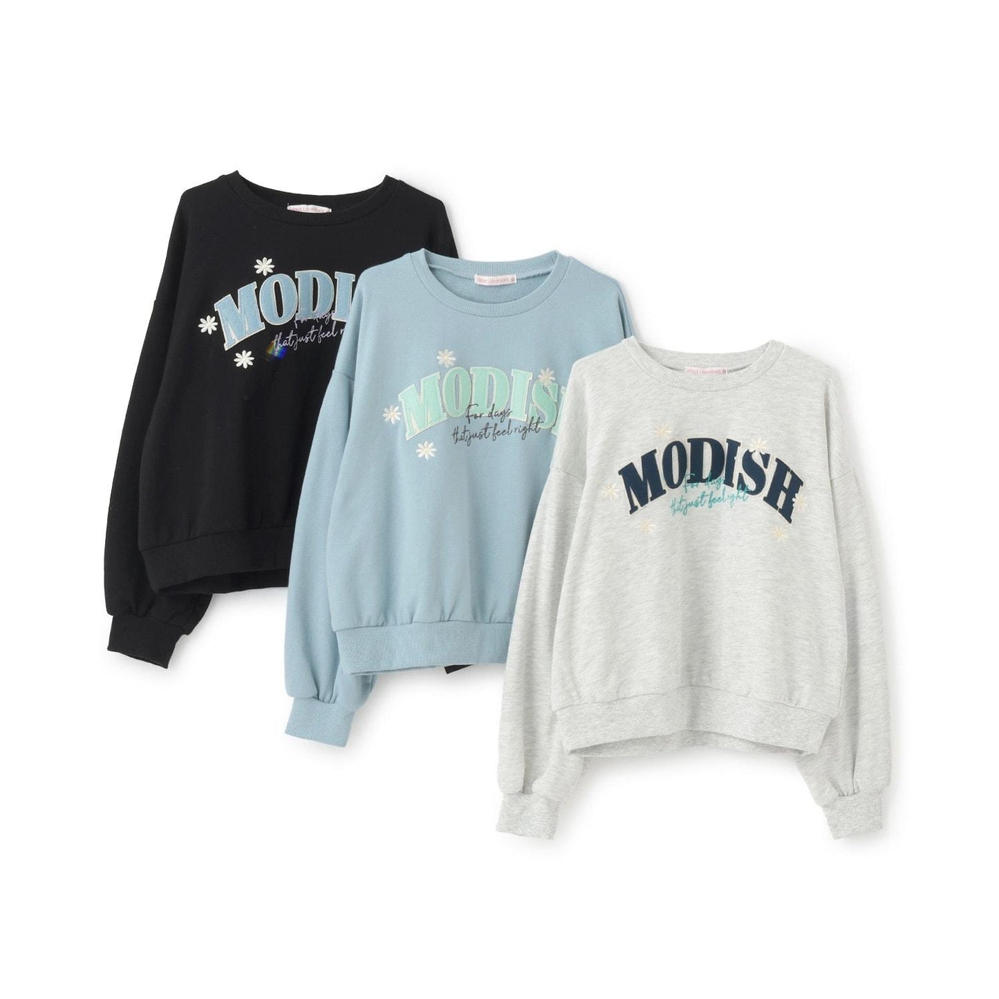 【7days】Logo花卉印花衛衣