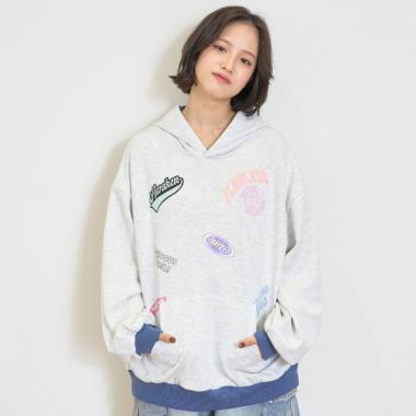 【7days】拼色連帽衛衣