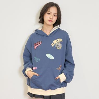 【7days】拼色連帽衛衣