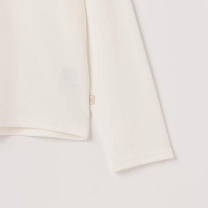 【AMI】長毛針織開衫×長袖T恤套裝