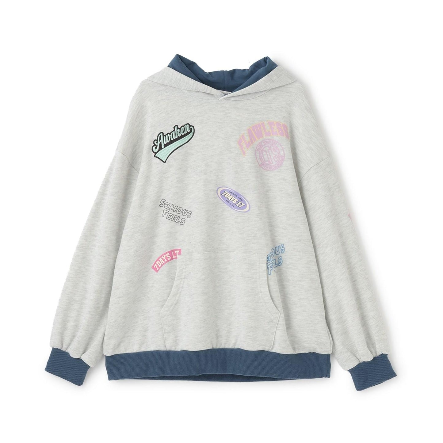 【7days】拼色連帽衛衣