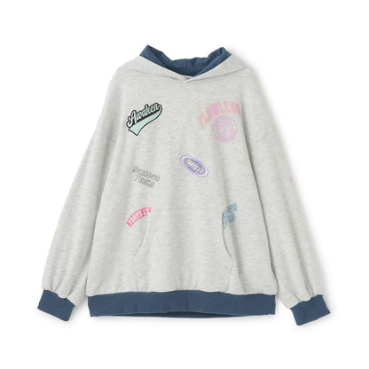 【7days】拼色連帽衛衣