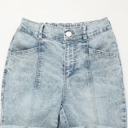 繫帶蝴蝶結喇叭牛仔褲