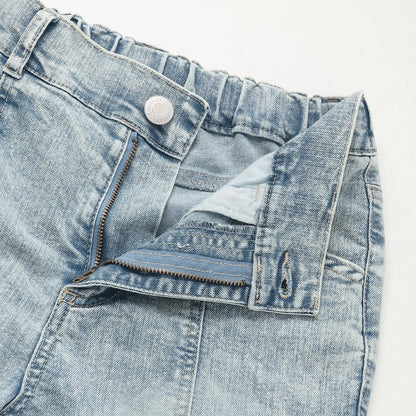 繫帶蝴蝶結喇叭牛仔褲