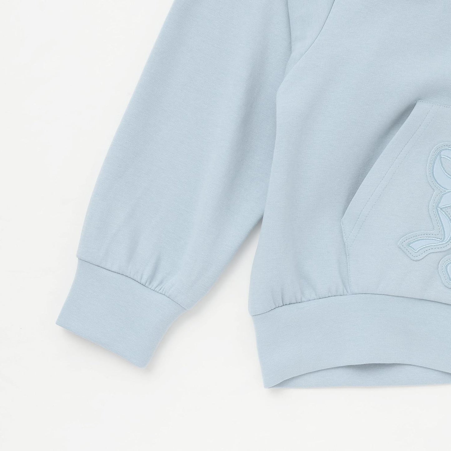 蝴蝶結貼飾雙拉鍊連帽衛衣