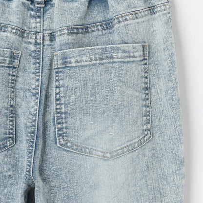 繫帶蝴蝶結喇叭牛仔褲