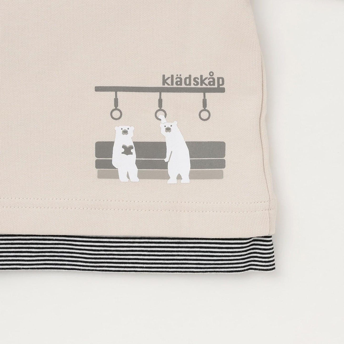 【人氣商品】【直營店無售】電車貼布繡拼接條紋下襬衛衣