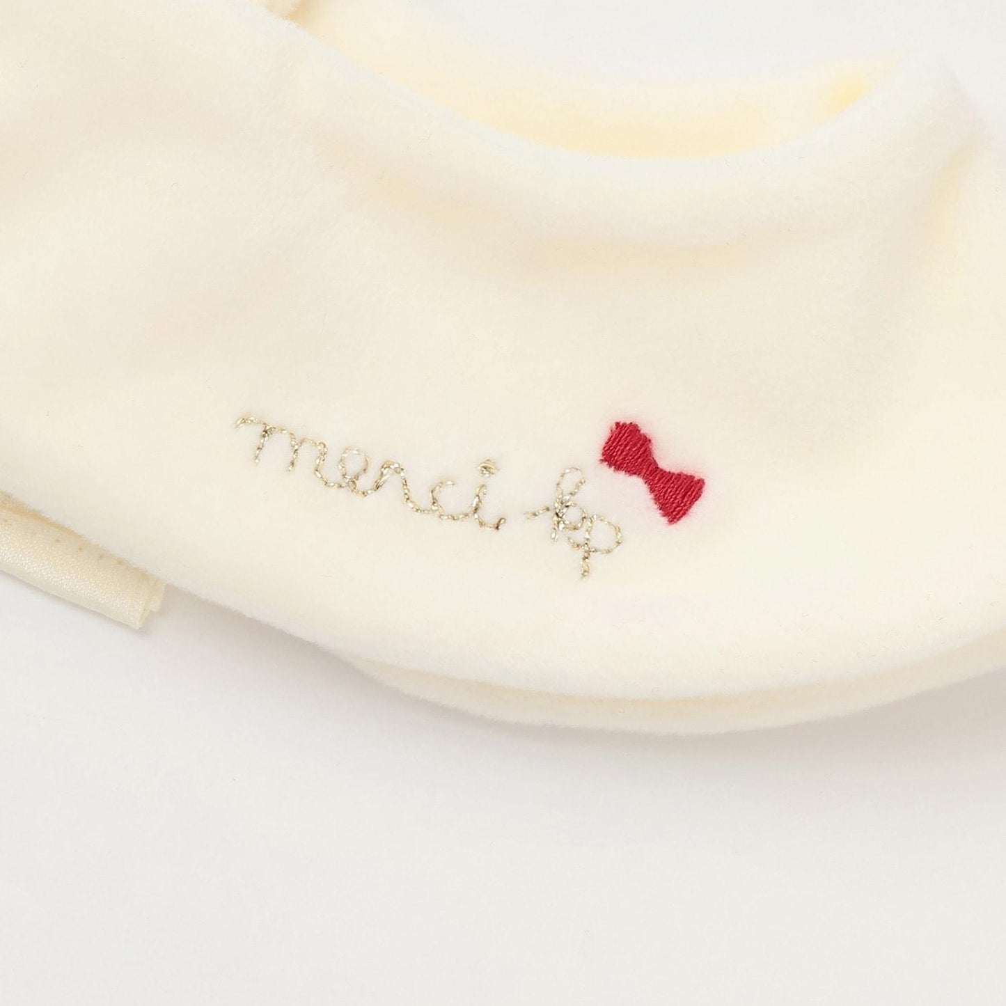 波點蝴蝶結圖案法蘭絨連衣裙【帶披肩】