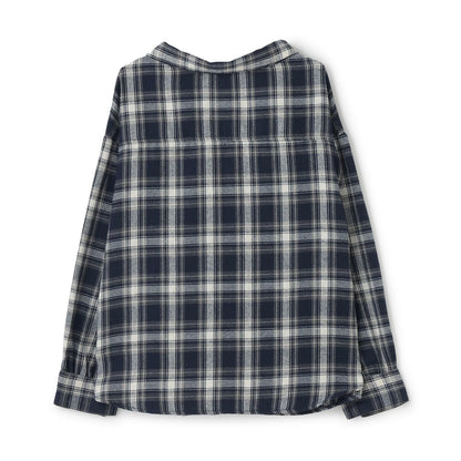 2WAY長袖格子襯衫套裝