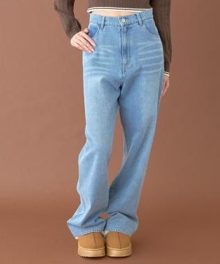 蕾絲口袋牛仔褲【韓國時尚】