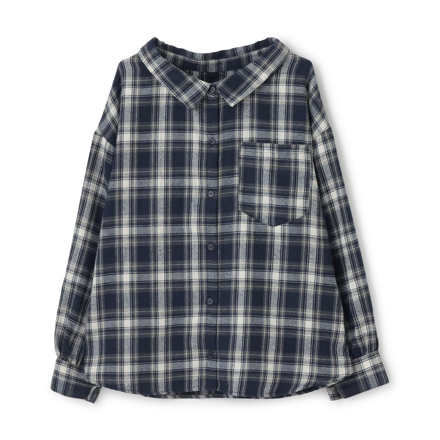 2WAY長袖格子襯衫套裝