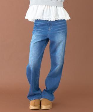 蕾絲口袋牛仔褲【韓國時尚】