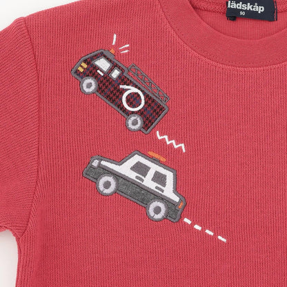 工程車輛貼布繡衛衣