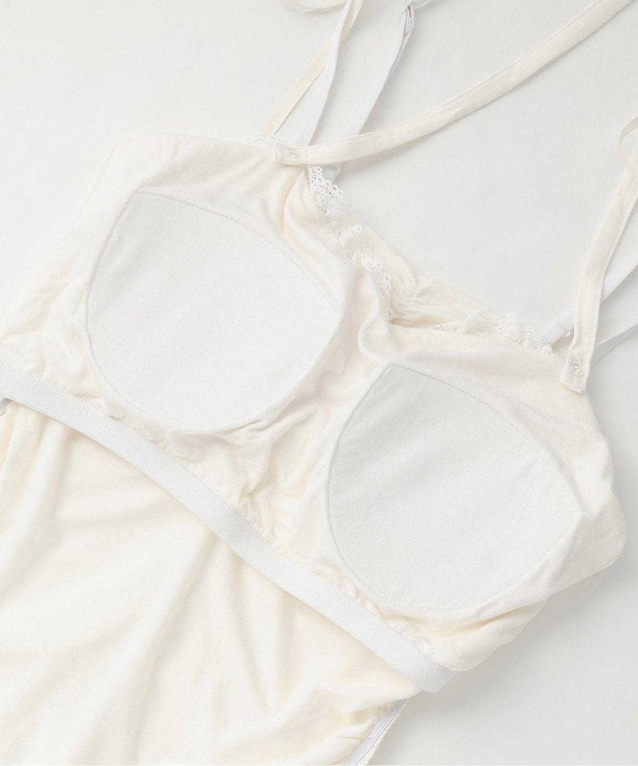 肩帶蝴蝶結褶皺吊帶背心【韓國時尚】