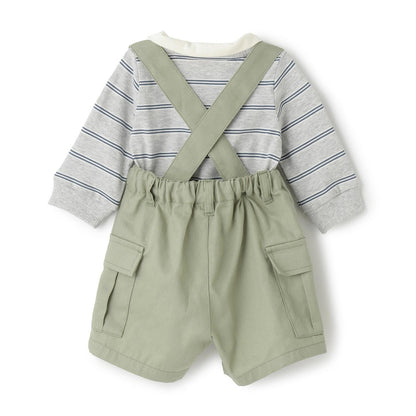 揹帶工裝褲套裝