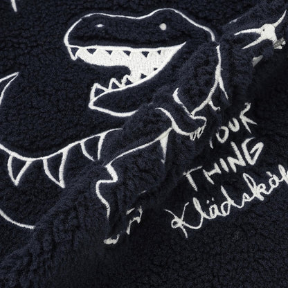 恐龍絨面飛行夾克