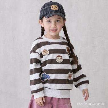 【好奇猴喬治】臉部貼布繡衛衣