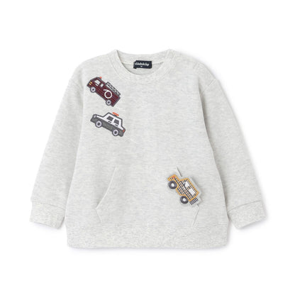 工程車輛貼布繡衛衣