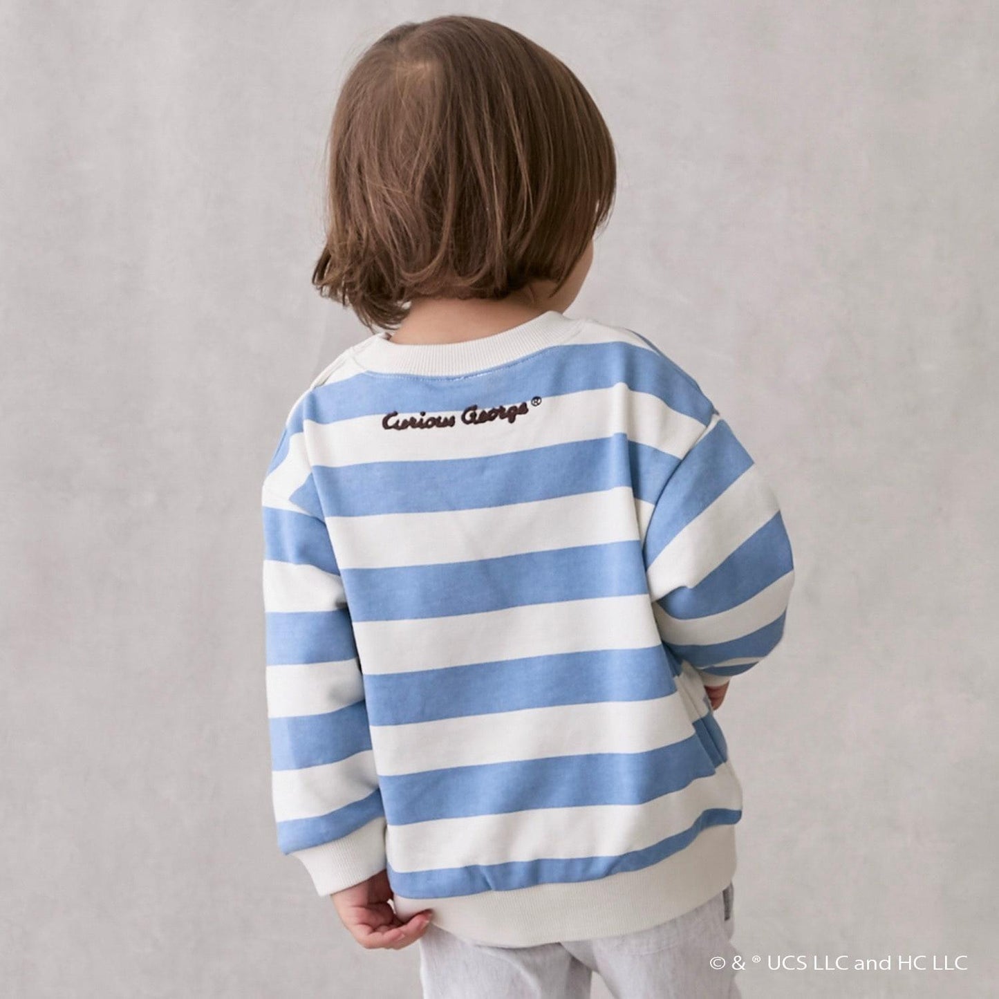 【好奇猴喬治】臉部貼布繡衛衣