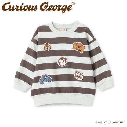 【好奇猴喬治】臉部貼布繡衛衣