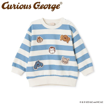 【好奇猴喬治】臉部貼布繡衛衣