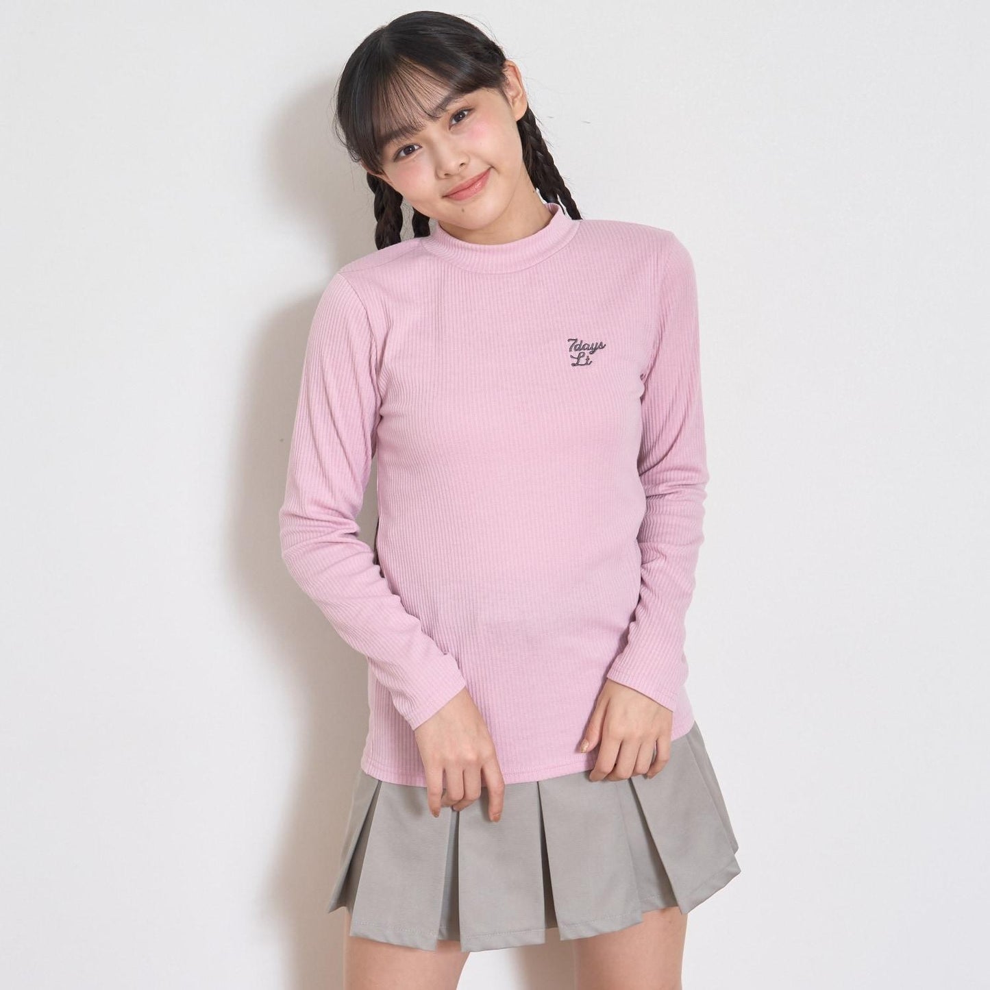 【7days】高領羅紋T恤