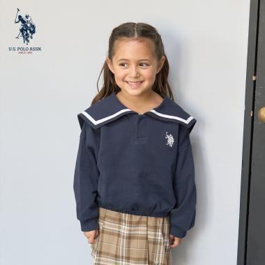 【U.S.POLO ASSN.】單點刺繡翻領衛衣