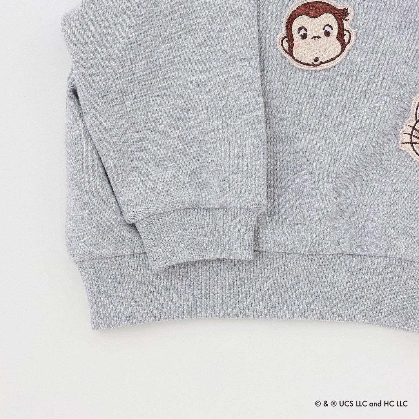 【好奇猴喬治】臉部貼布繡衛衣