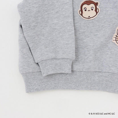 【好奇猴喬治】臉部貼布繡衛衣