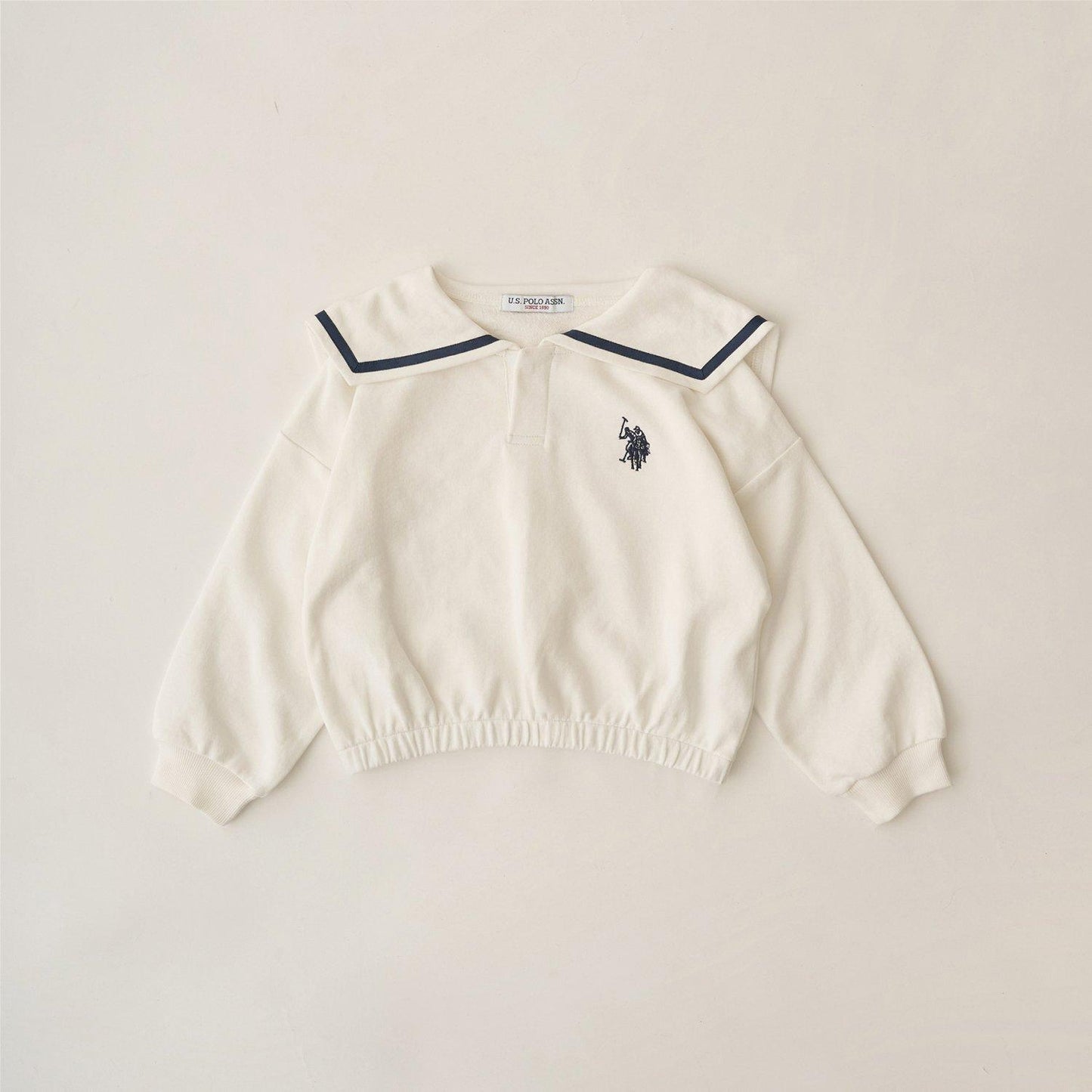 【U.S.POLO ASSN.】單點刺繡翻領衛衣