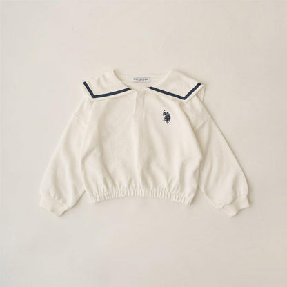 【U.S.POLO ASSN.】單點刺繡翻領衛衣