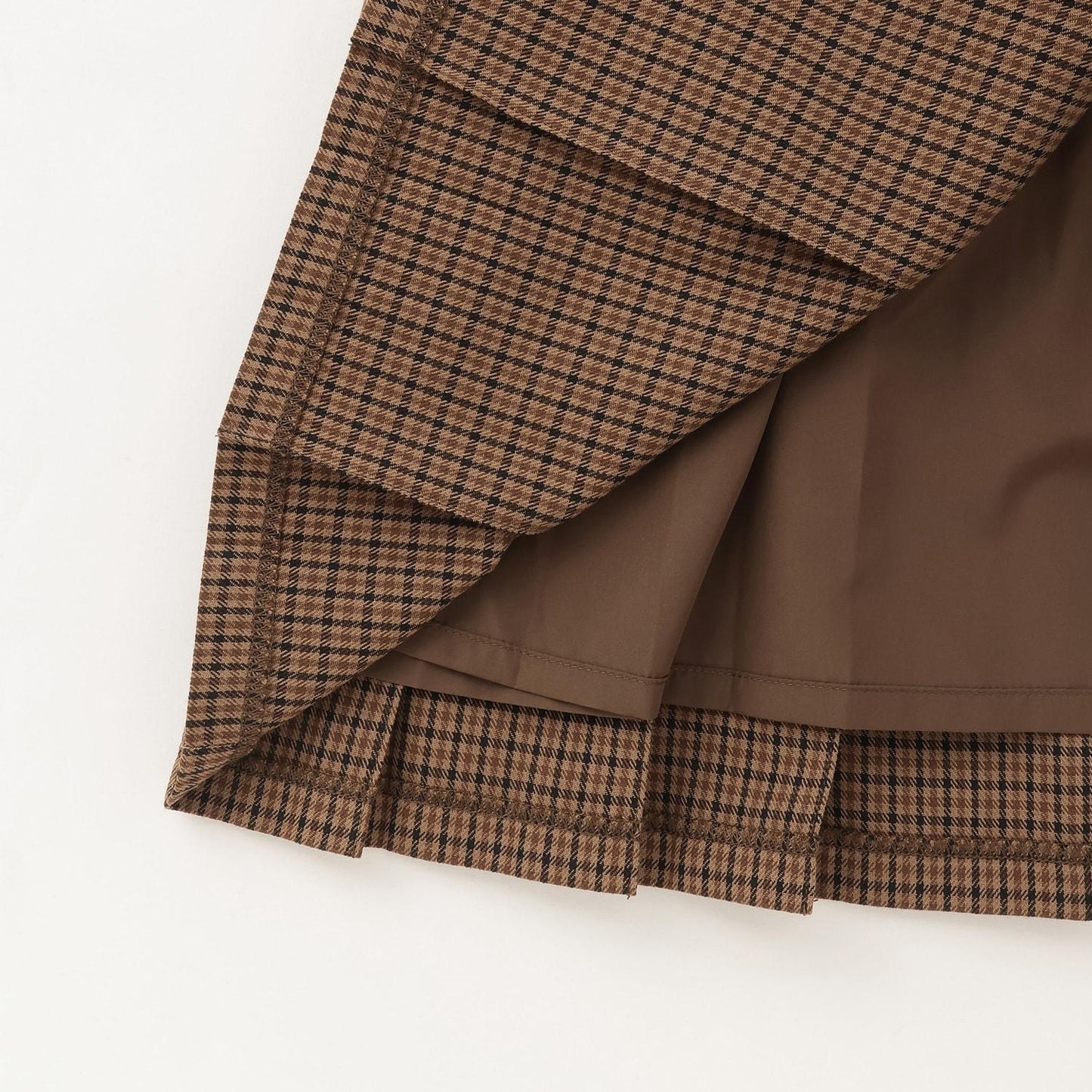 【Trois Lapins】格紋百褶連衣裙