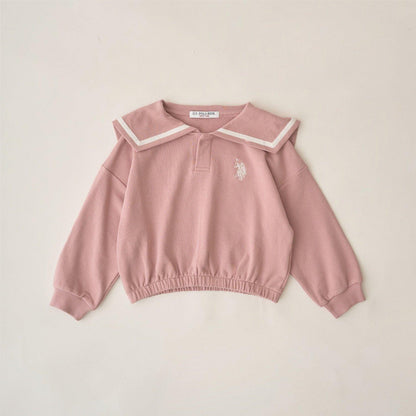 【U.S.POLO ASSN.】單點刺繡翻領衛衣