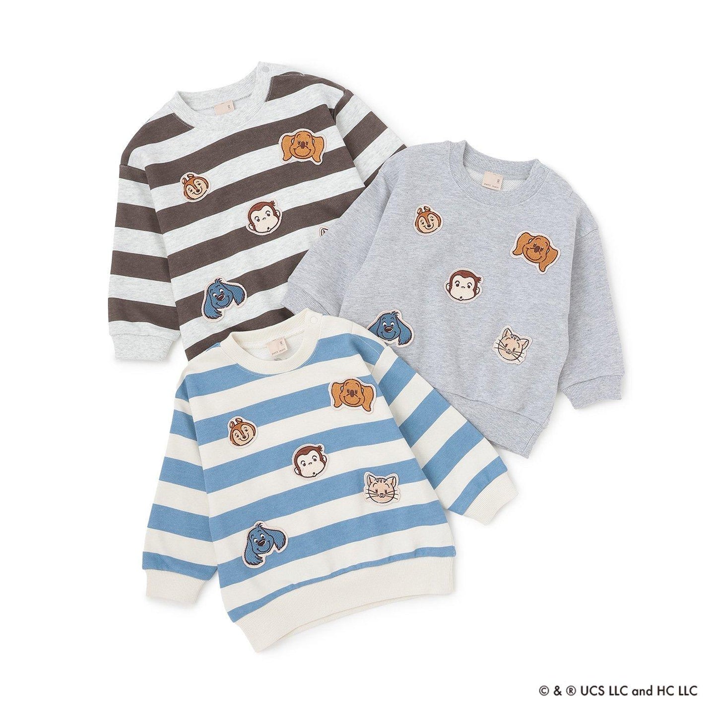 【好奇猴喬治】臉部貼布繡衛衣