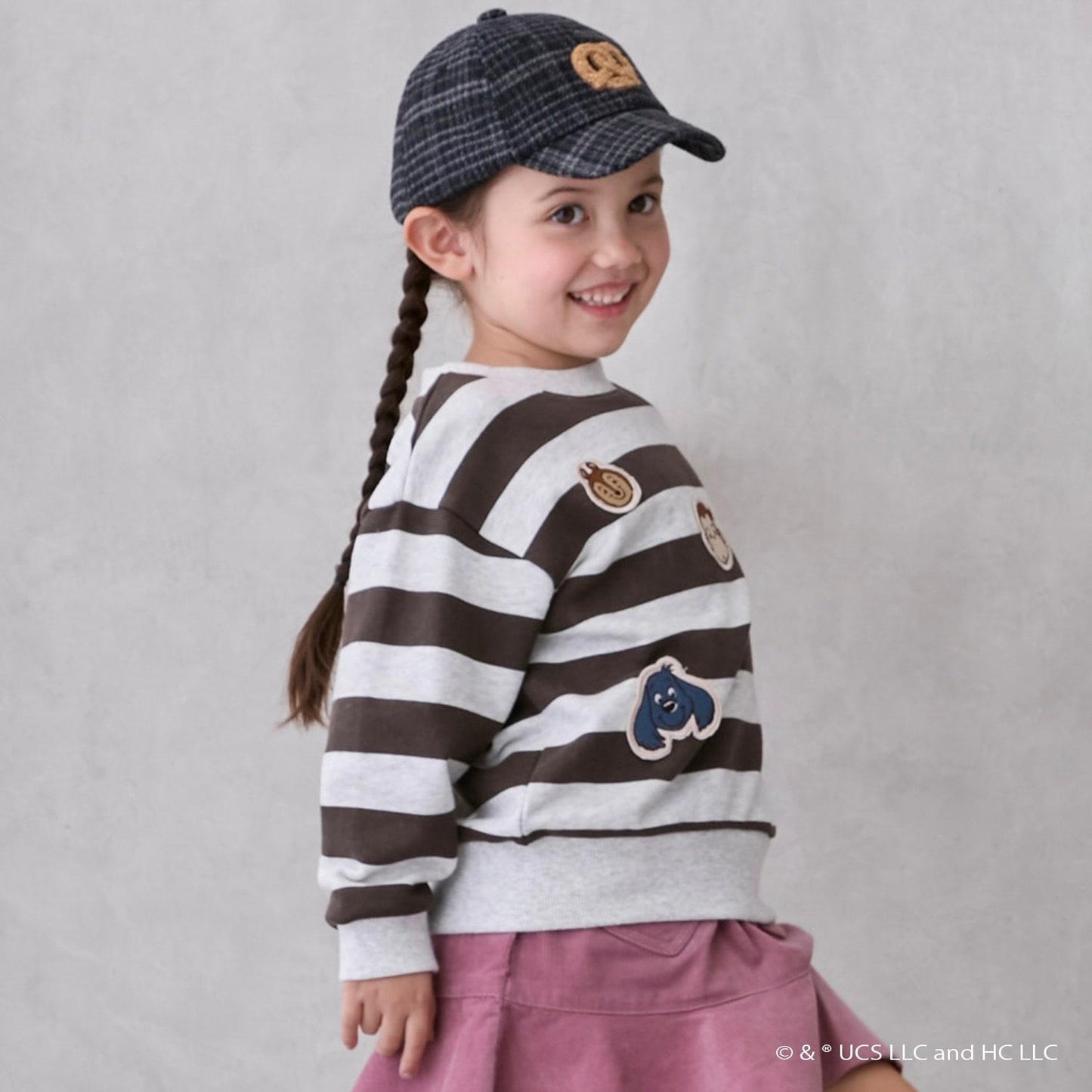 【好奇猴喬治】臉部貼布繡衛衣