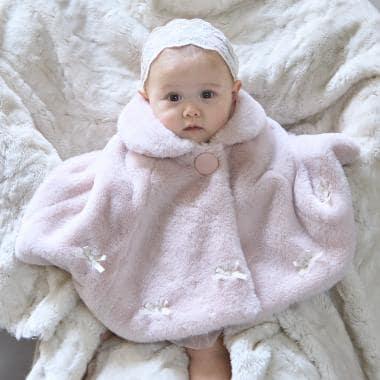 2WAY領結毛絨披肩