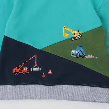 工程車輛圖案切換衛衣
