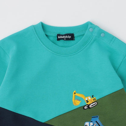 工程車輛圖案切換衛衣