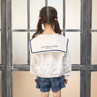 【U.S.POLO ASSN.】單點刺繡翻領衛衣