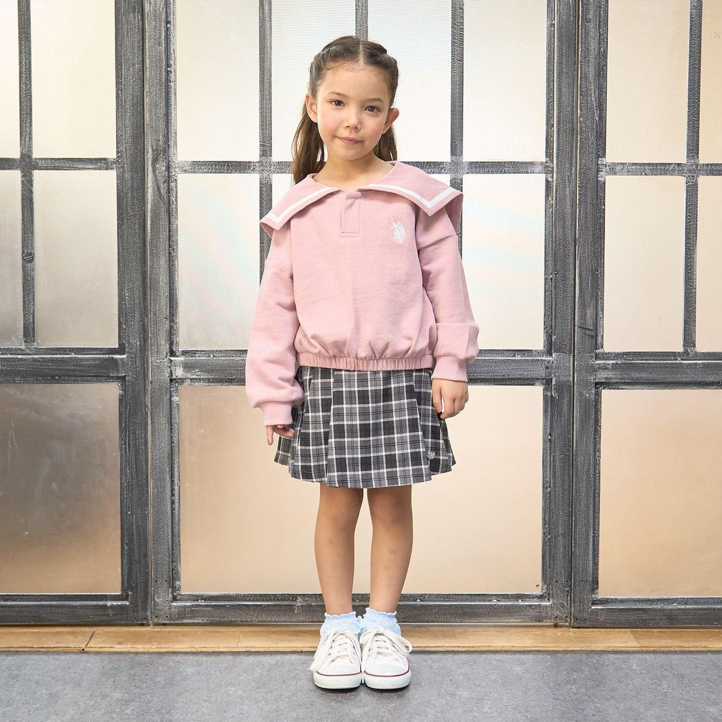 【U.S.POLO ASSN.】單點刺繡翻領衛衣