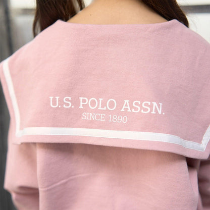 【U.S.POLO ASSN.】單點刺繡翻領衛衣