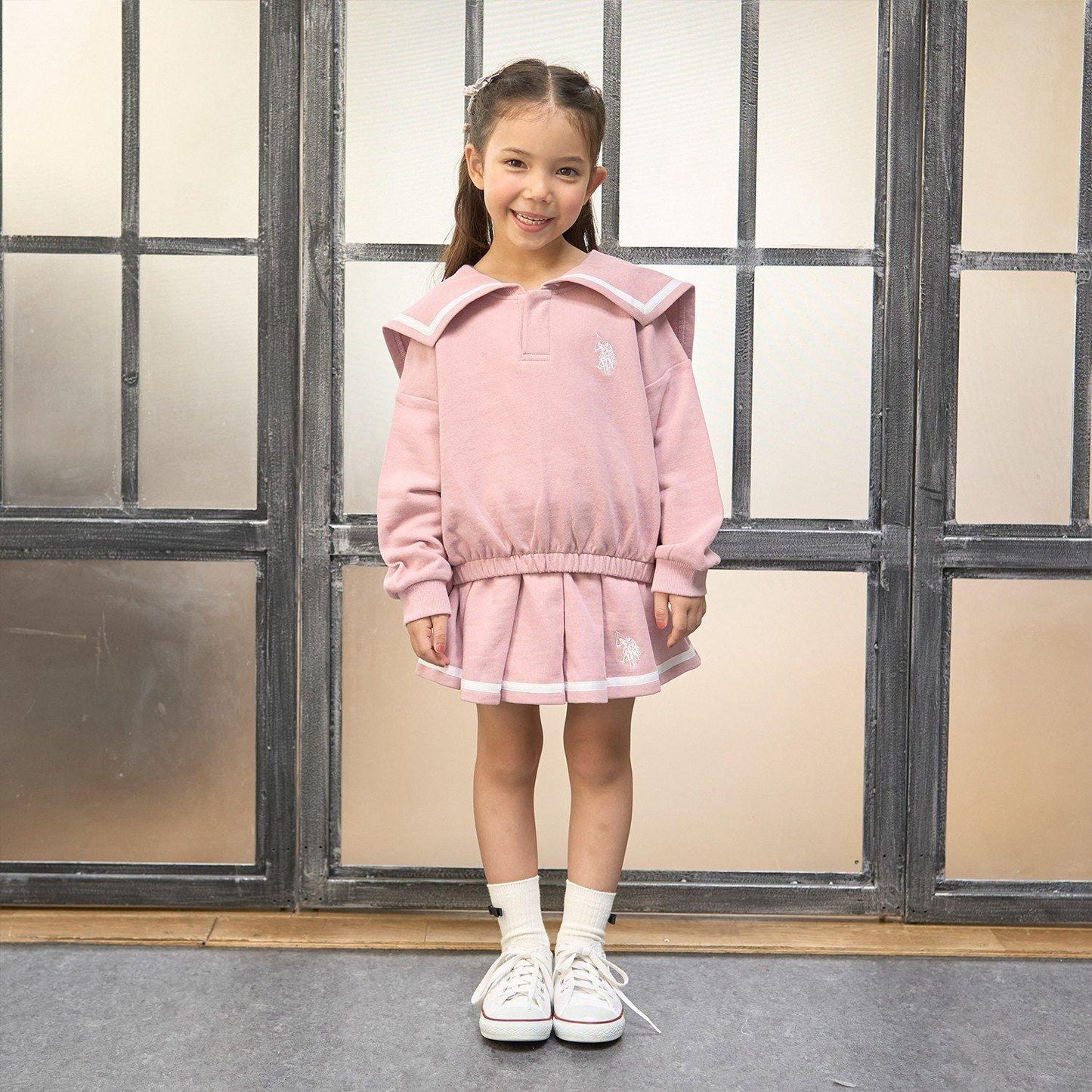 【U.S.POLO ASSN.】單點刺繡翻領衛衣