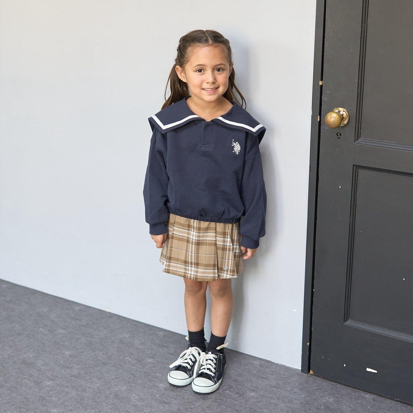 【U.S.POLO ASSN.】單點刺繡翻領衛衣