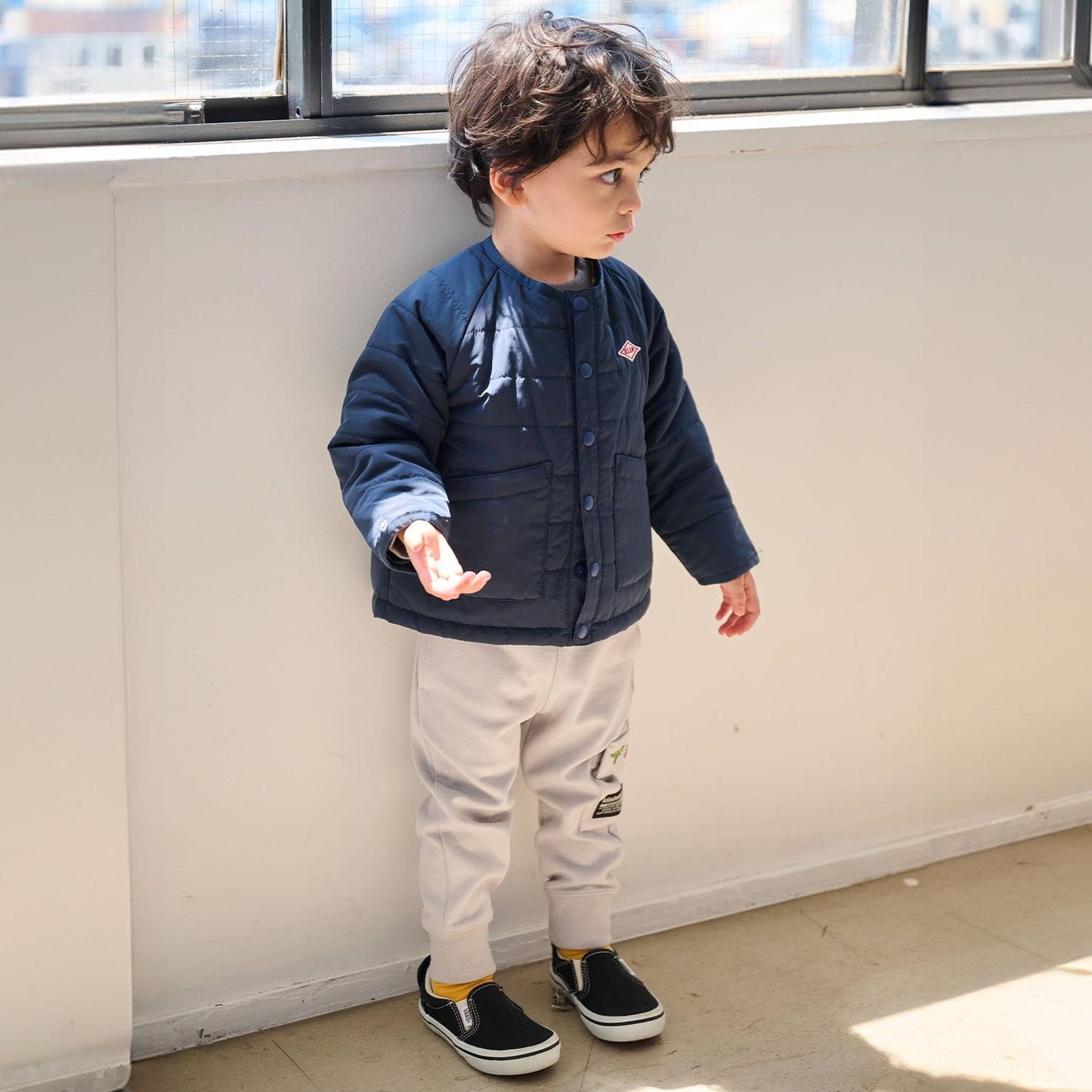 恐龍刺繡羅紋褲腳工裝褲