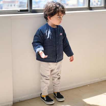 恐龍刺繡羅紋褲腳工裝褲