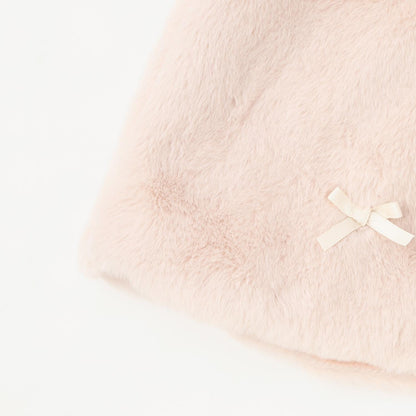 2WAY領結毛絨披肩