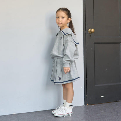 【U.S.POLO ASSN.】單點刺繡翻領衛衣