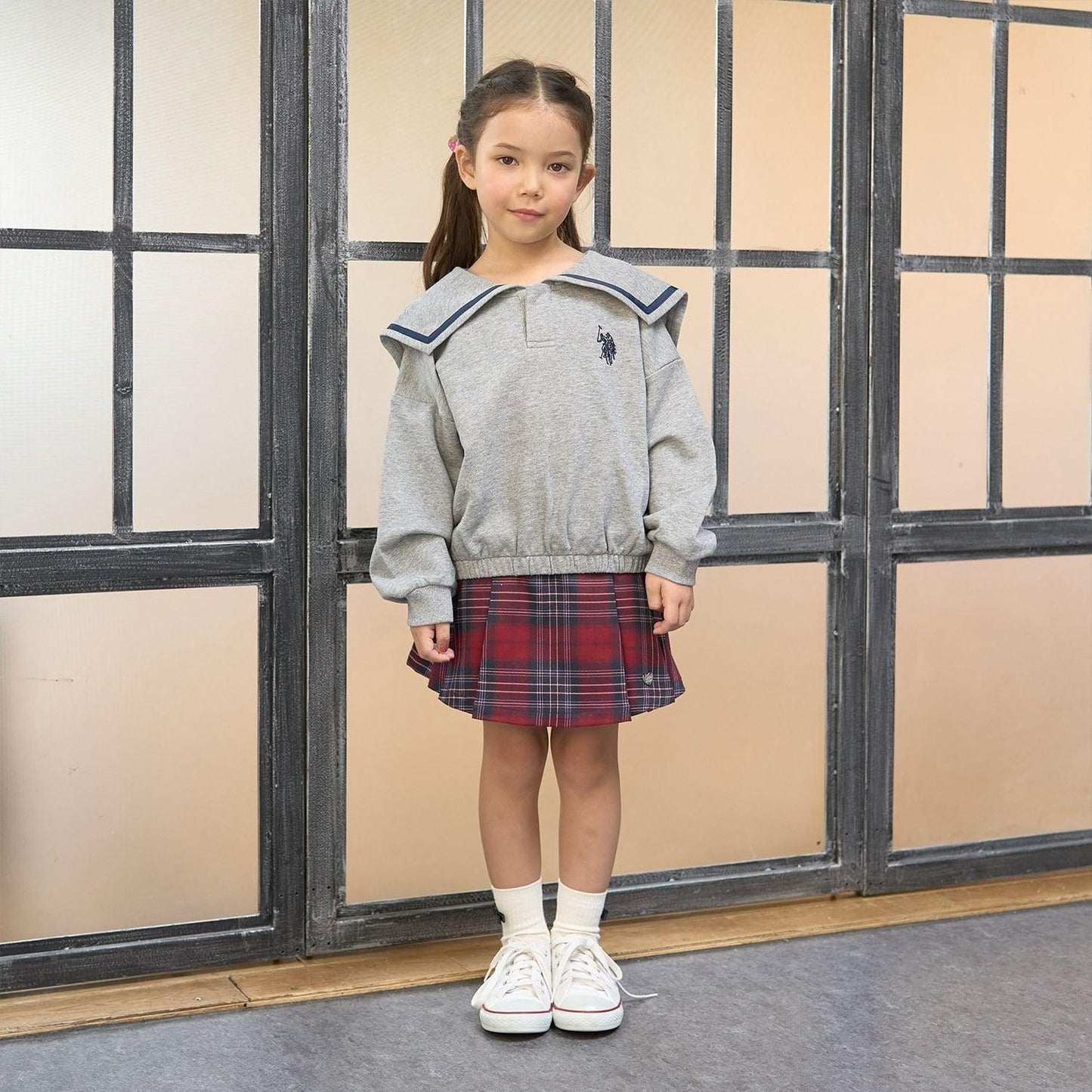 【U.S.POLO ASSN.】單點刺繡翻領衛衣